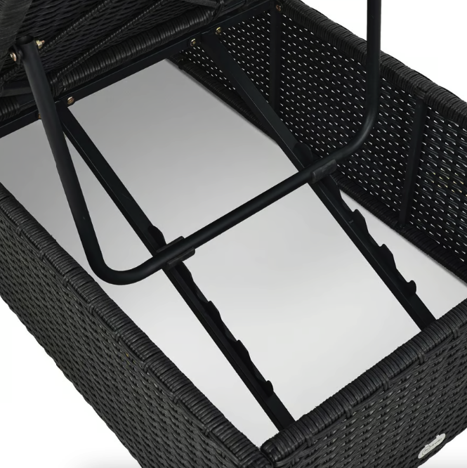 Шезлонг садовый Di Volio Asco Черный (23853385) - фото 12 Шезлонг садовый Di Volio Asco Черный (23853385) - фото 12
