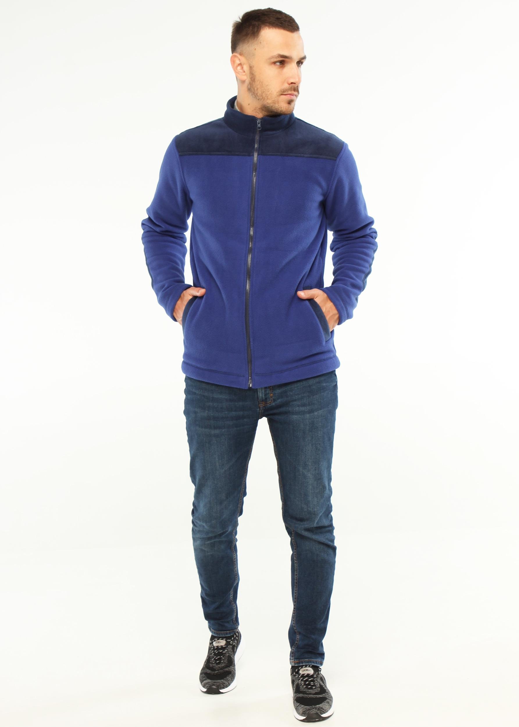 Кофта мужская 180017 флисовая р. 64-66 180-191 см Синий (18001717)