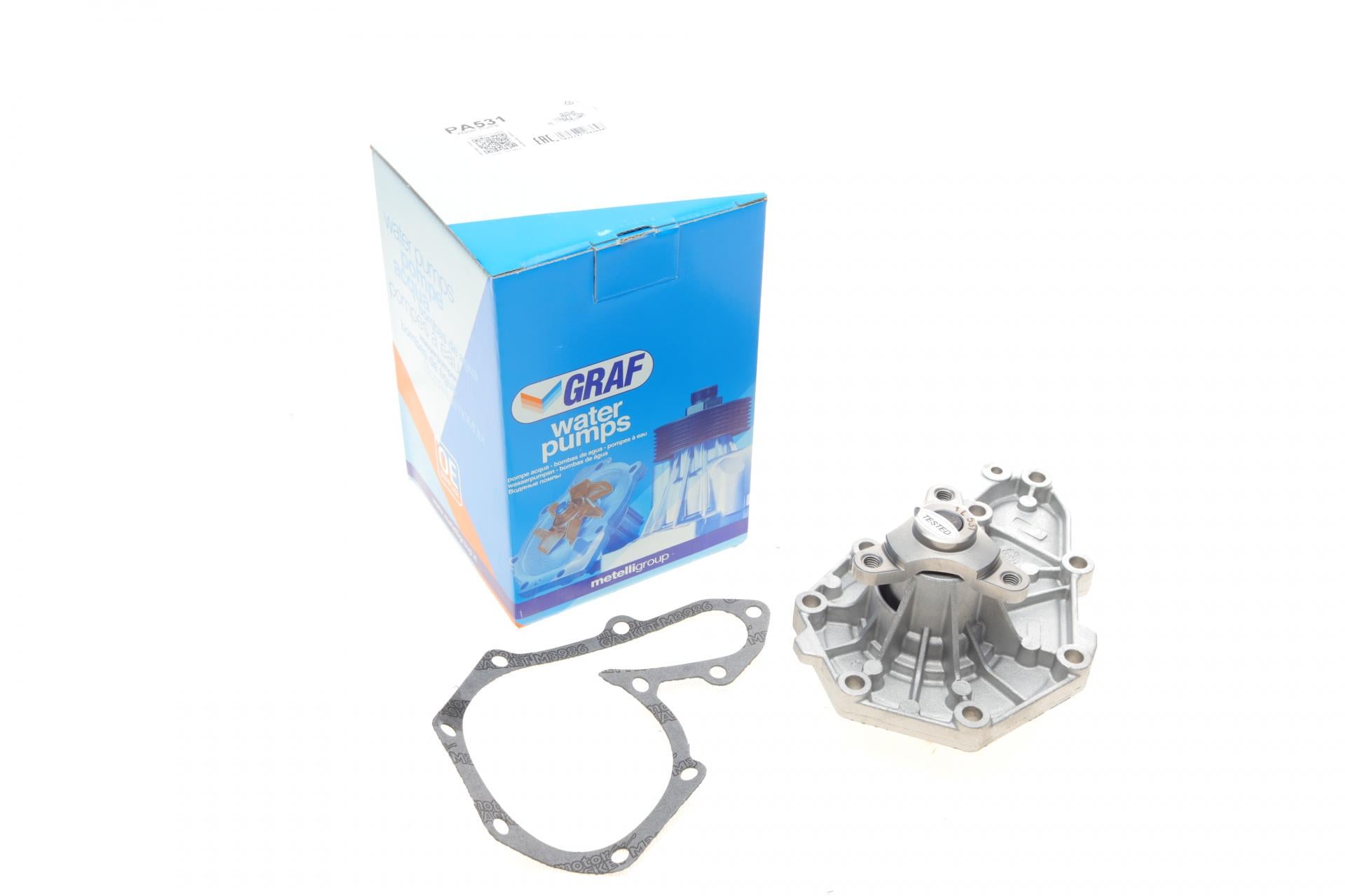 Помпа води Graf Renault Kangoo/Master/Laguna/Megane/Opel Movano 1.8/1.9dCi/dTi/D/2.0 95-03 R/B8лоп PA531 (25589674)