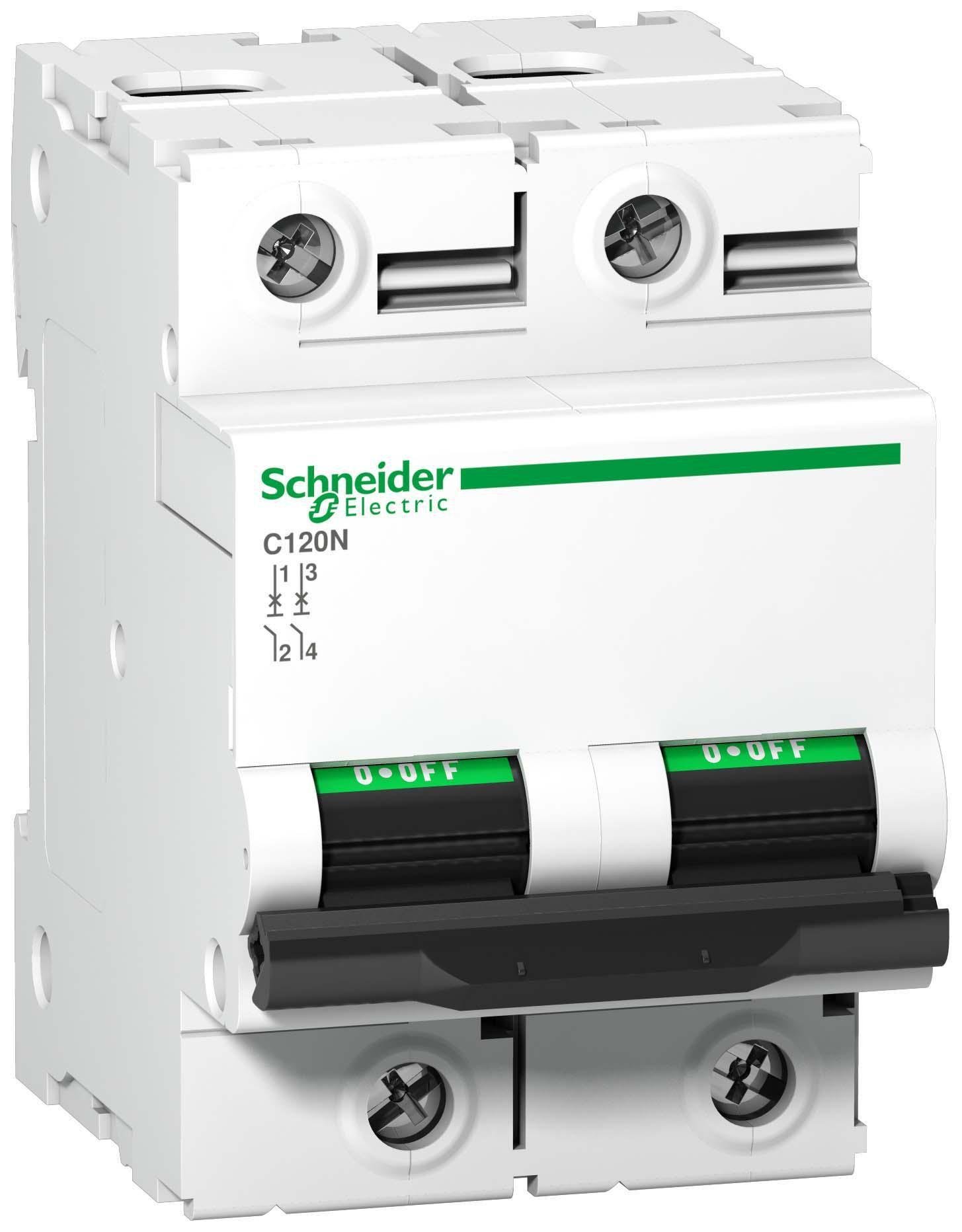 Автоматический выключатель Schneider Electric C120N C 2P 125A (A9N18363) Автоматический выключатель Schneider Electric C120N C 2P 125A (A9N18363)