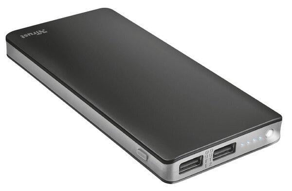 Аккумулятор портативный Trust Primo Thin 10000 mAh Black (24676)