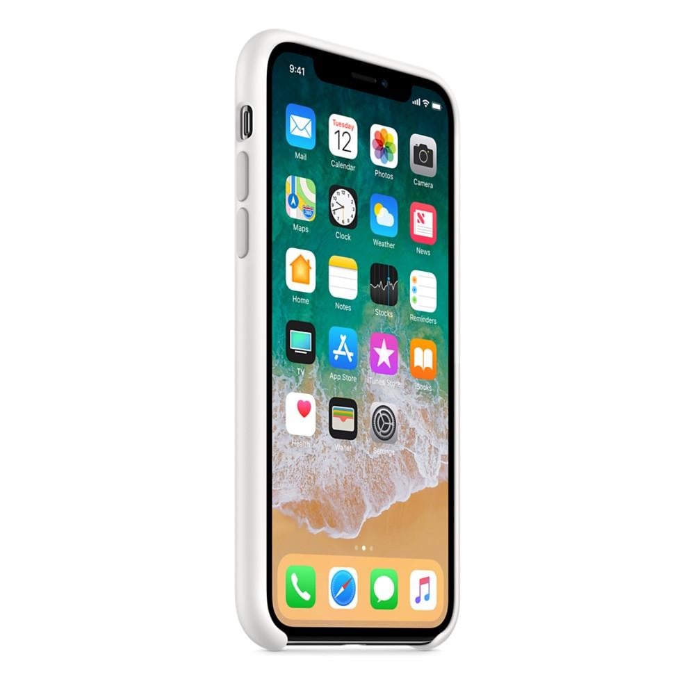 Чехол-накладка Apple Silicone Case for iPhone Xs, White (MRW82) Оригинал