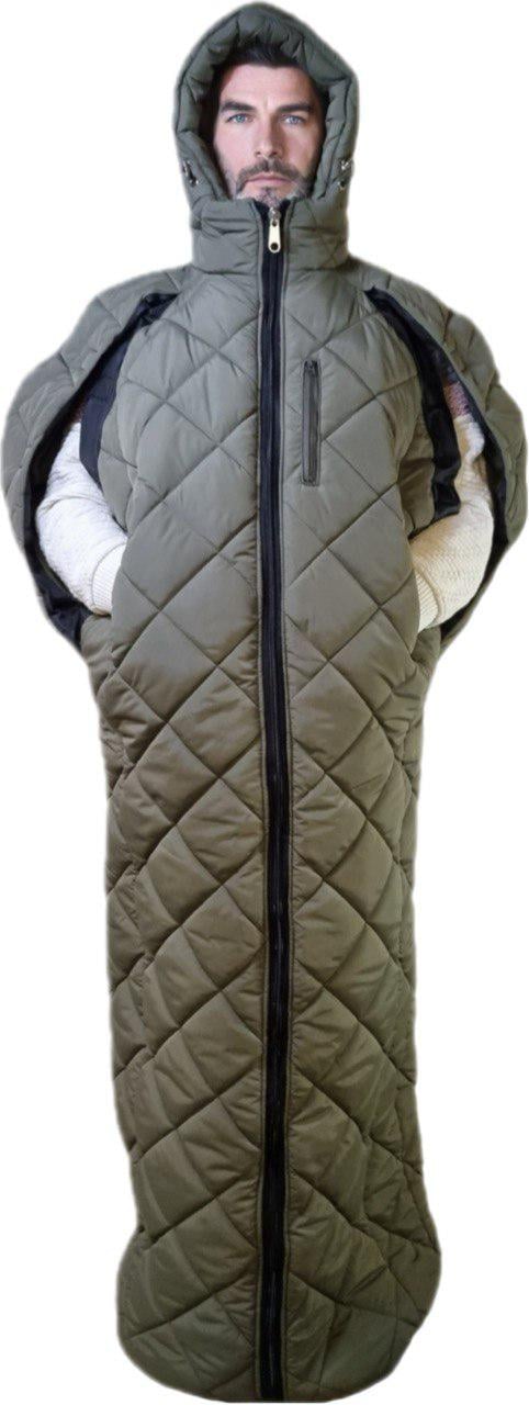 Спальный мешок-трансформер BAGMEN с USB грелкой Хаки (BAGMEN_хаки)