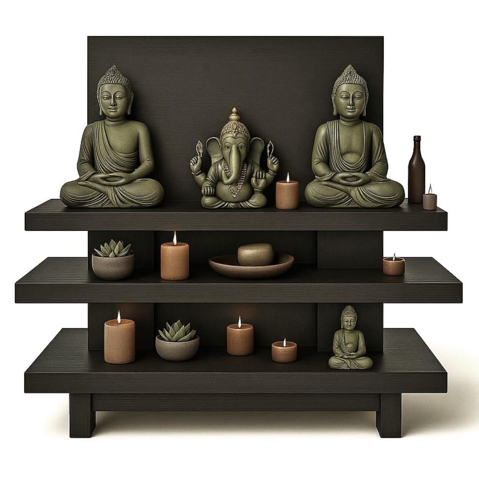 Алтарь для медитации из дерева Долокио Венге (ЛАТ-005912)