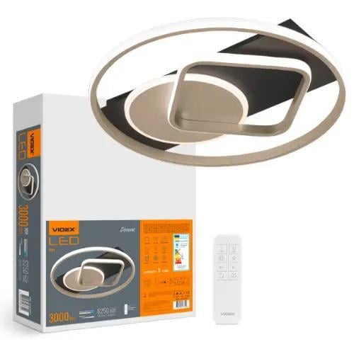 Смарт-світильник світлодіодний настінно-стельовий Videx DECORA 50W VL-CLD-999-TT (00000054795)