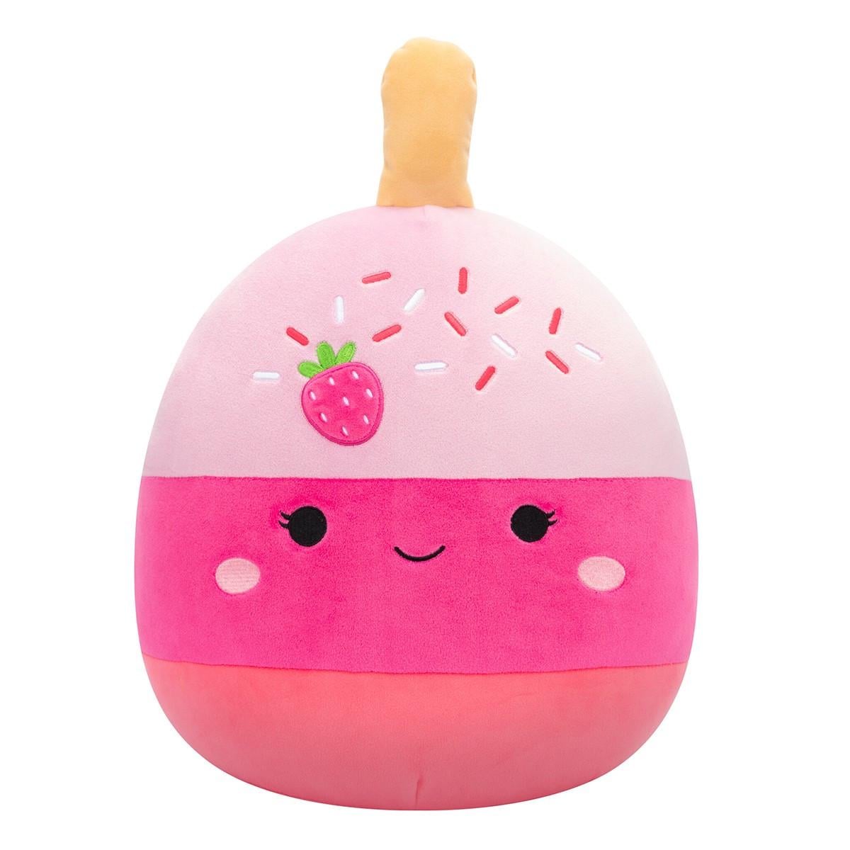 Мягкая игрушка SQUISHMALLOWS Клубничный кейк-поп Пама 30 см (SQCR06573-ks)