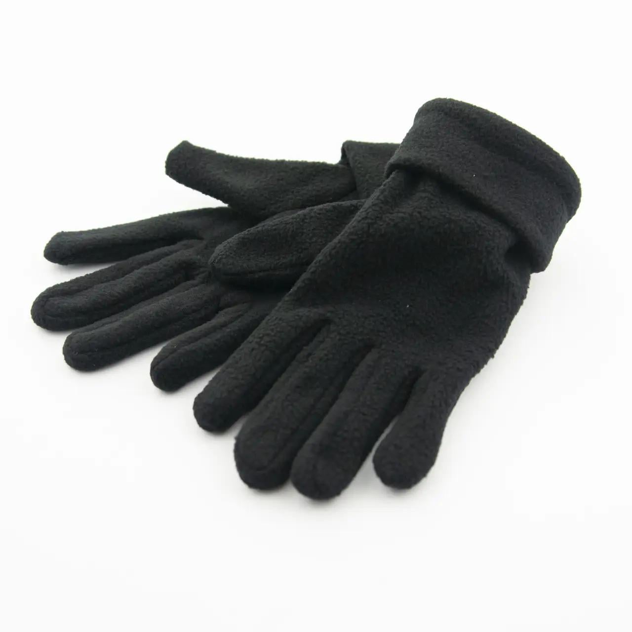 Перчатки женские флисовые с отворотом S (23-6-2)