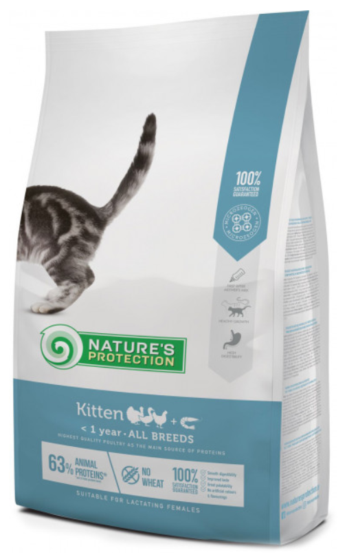 Корм сухий Nature's Protection Kitten All breeds 7 кг - фото 1 Корм сухий Nature's Protection Kitten All breeds 7 кг - фото 1