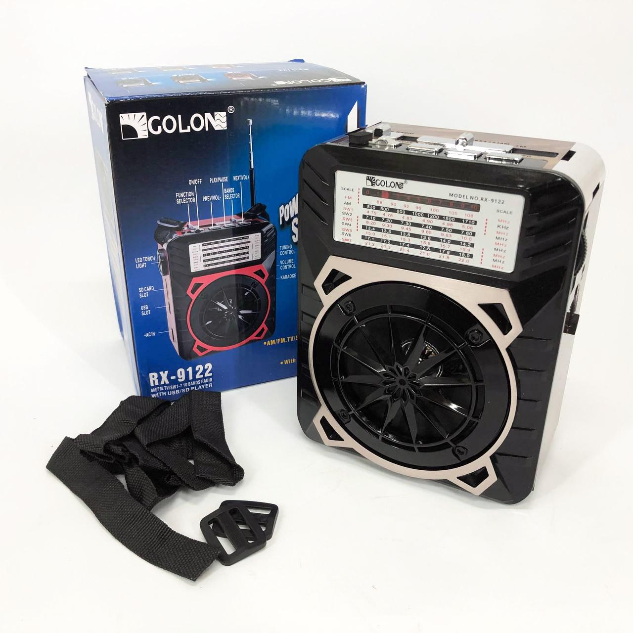 Радиоприемник GOLON RX-9122 с LED фонарем. - фото 4 Радиоприемник GOLON RX-9122 с LED фонарем. - фото 4