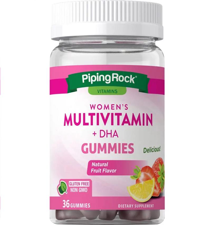 Витаминно-минеральный комплекс для женщин Piping Rock Women's Multivitamin with DHA 36 Gummies Natural Fruit Flavor Витаминно-минеральный комплекс для женщин Piping Rock Women's Multivitamin with DHA 36 Gummies Natural Fruit Flavor