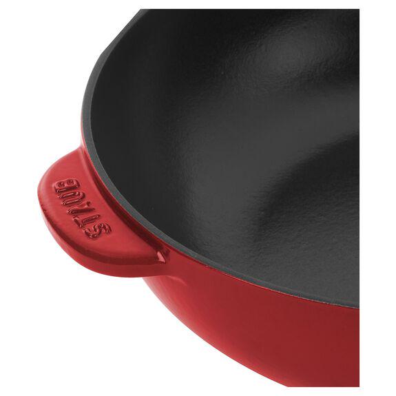 Сковорода Staub Cast Iron с крышкой 25 см Red - фото 4