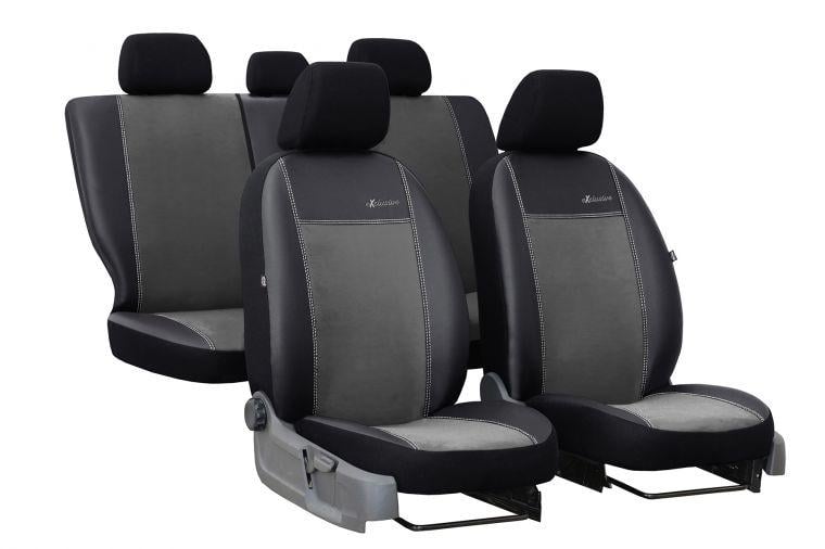 Авточехлы на сиденья Pok-ter Exclusive Geely Emgrand 8 EC8 2013-2020 2002-2011 с серой вставкой экокожа (9014873)