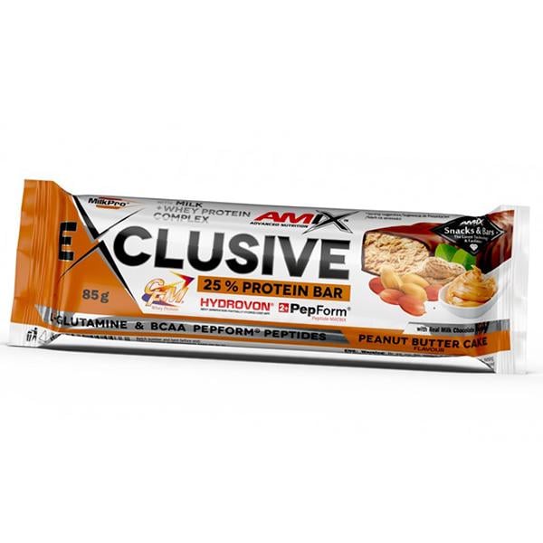 Батончик протеиновый Amix Nutrition Exclusive Protein Bar 85 г Пирожное с арахисовым маслом (14135002)