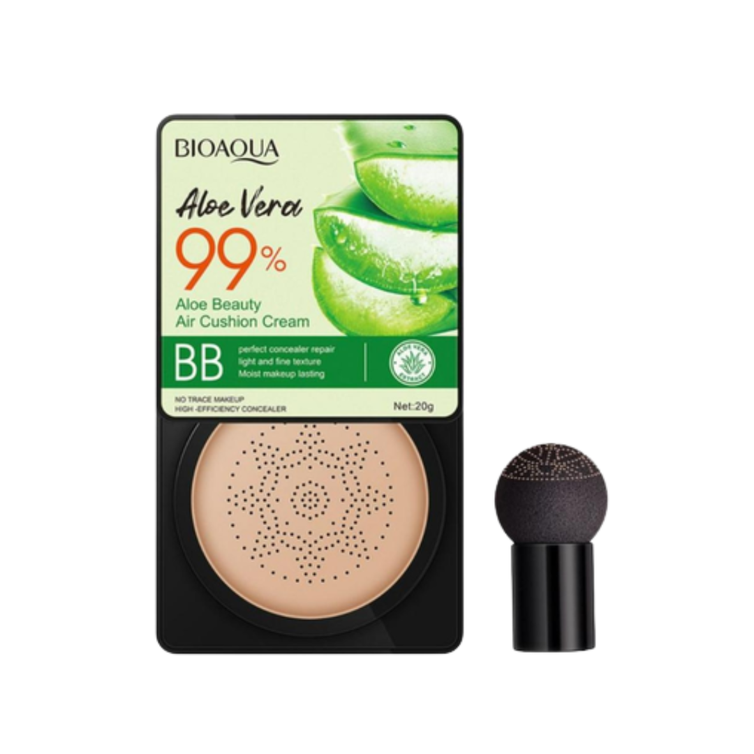 Кушон для лица Bioaqua Aloe Vera 99% Air Cushion BB Cream 01-Бежевый натуральный 20 мл (27301441)
