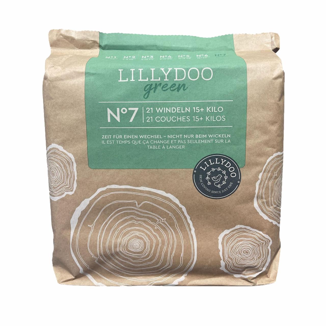 Підгузки дитячі LILLYDOO Green 7 XXL 15+ кг 21 шт. (2496196168)