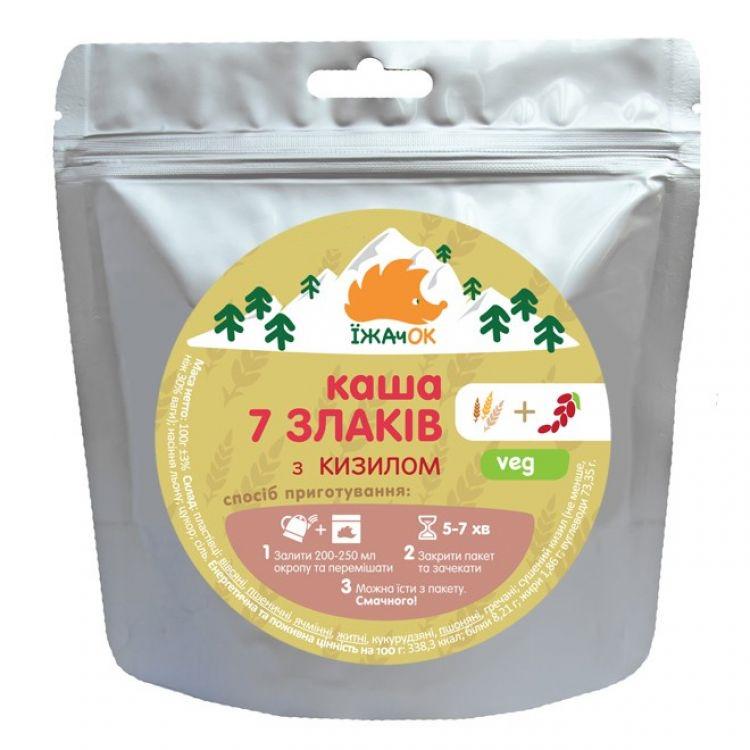 Сушеные продукты Їжачок Каша 7 злаков с кизилом