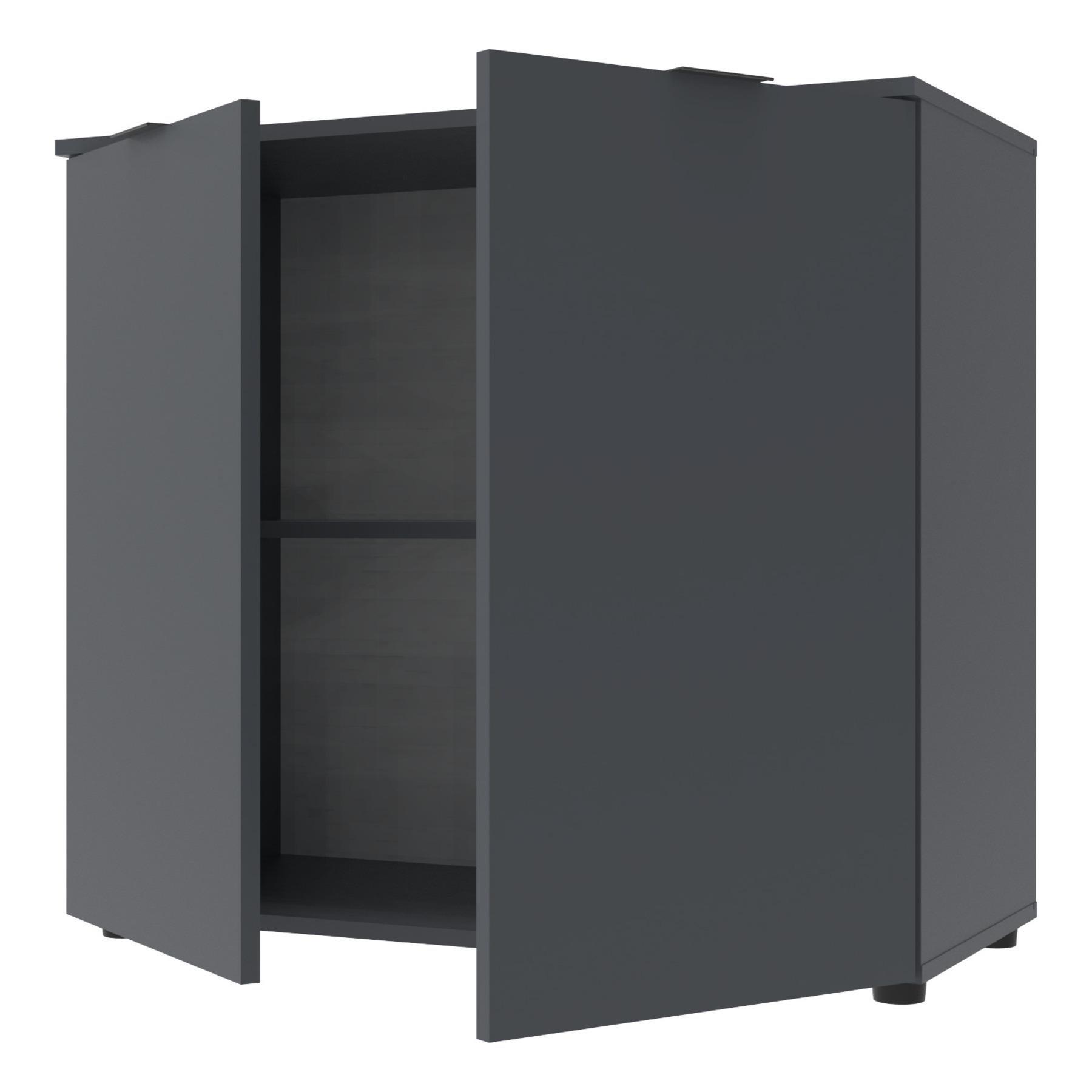 Комод в гостиную Doros Рон 3 80х38х81 см Графитовый (DRS-011297) - фото 3 Комод в гостиную Doros Рон 3 80х38х81 см Графитовый (DRS-011297) - фото 3