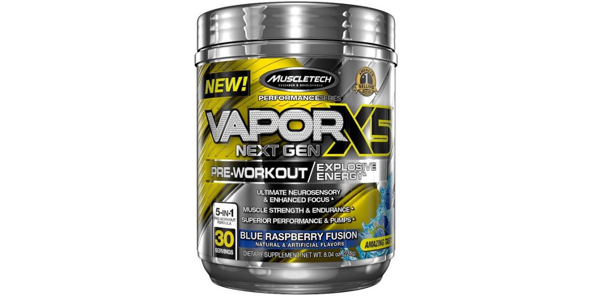 Предтренировочный комплекс MuscleTech VaporX5 Next Gen Pre-Workout 272 г Blue Razz Freeze