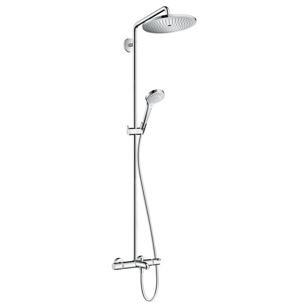Душова система з термостатом Hansgrohe CROMA SELECT 26792000 Хром (77119)