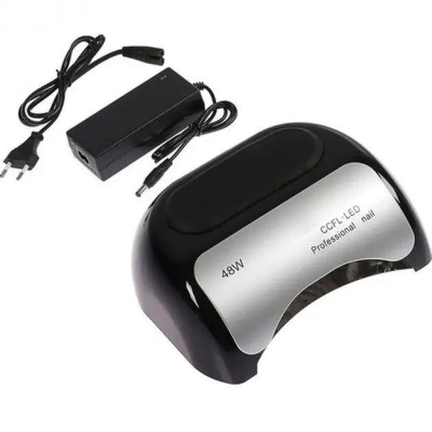 Лампа для маникюра 48W CCFL/LED Professional с сенсорным включением и таймером 10-30 сек 268х190х98 мм Бело-черный Лампа для маникюра 48W CCFL/LED Professional с сенсорным включением и таймером 10-30 сек 268х190х98 мм Бело-черный