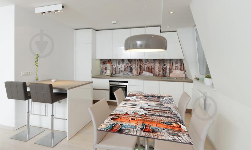 Наклейка виниловая на стол Zatarga «самоклеющийся Кирпичные стены Города» 600х1200 мм Z180595st Наклейка виниловая на стол Zatarga «самоклеющийся Кирпичные стены Города» 600х1200 мм Z180595st