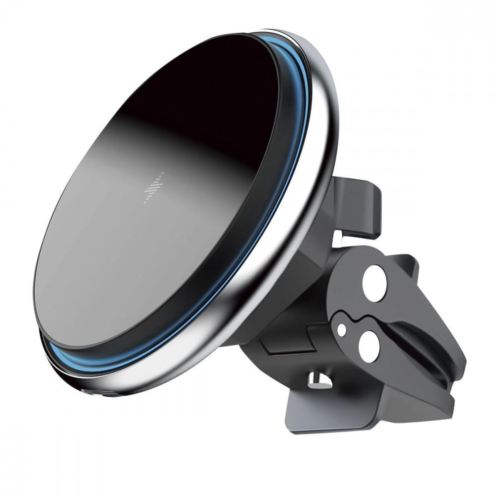 Автотримач з бездротовою зарядкою Proove Magic Circle 15 W Silver