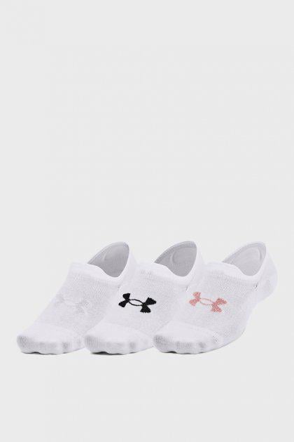 Шкарпетки Under Armour Essential UltraLowTab Unisex L 3 пари Білий (195252566500)