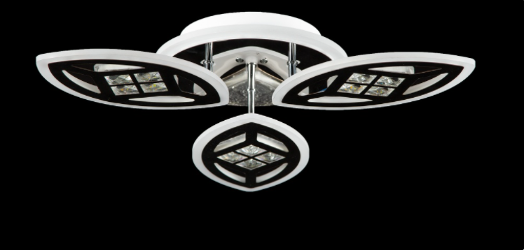 Светодиодная люстра LK29072/3/1 LED CR Белый/Хром (AN000843)