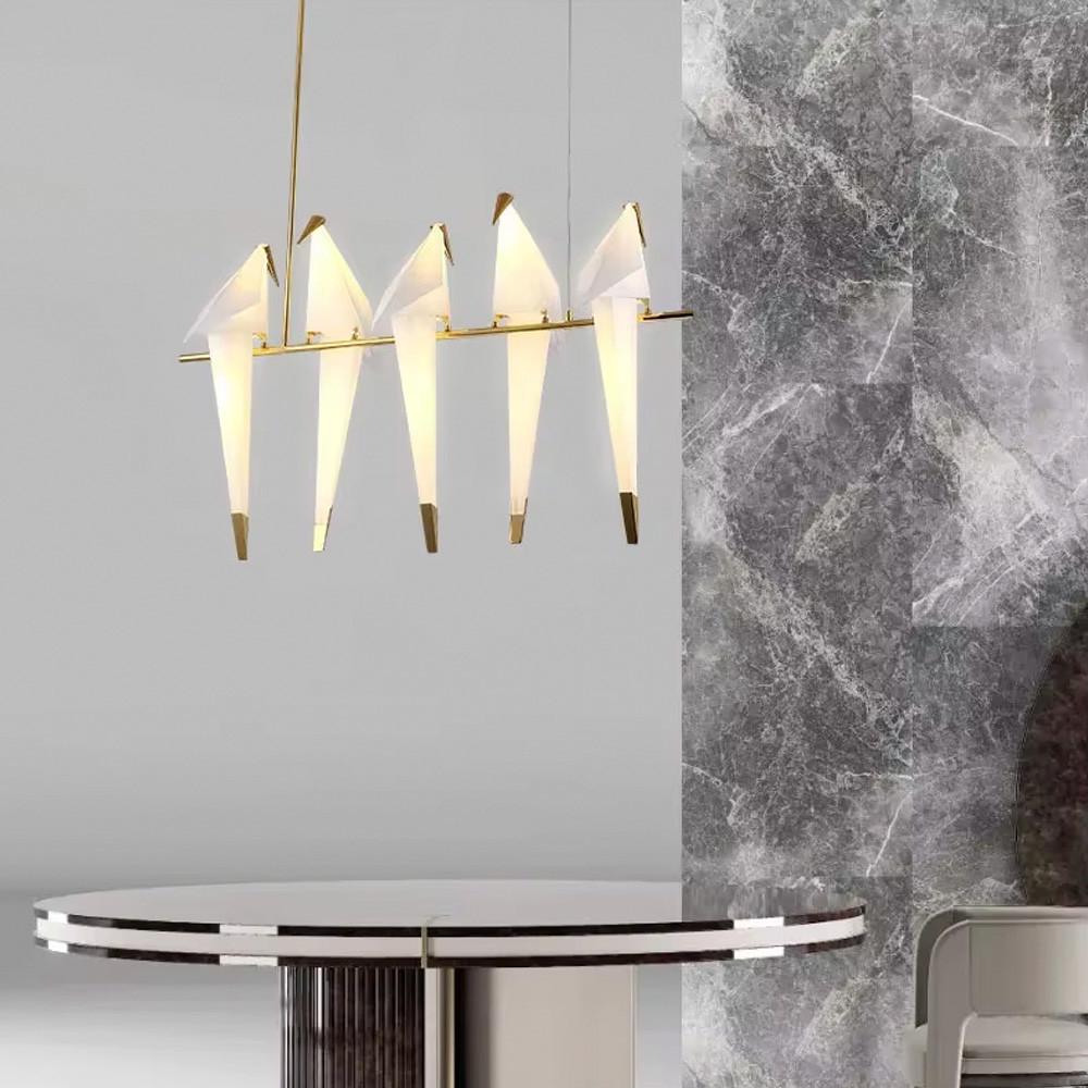 Люстра-композиція з 5 птахів (AS 145/5) - фото 2 Люстра-композиція з 5 птахів (AS 145/5) - фото 2