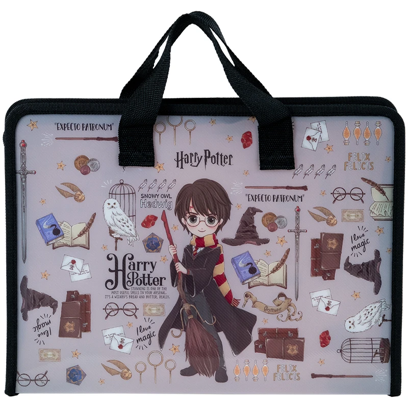 Папка-портфель на блискавці KITE Harry Potter 1 відділення A4 ( HP23-202)