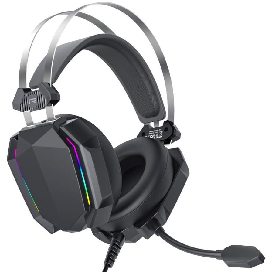 Навушники ігрові Xo GE07 USB/3,5 мм з мікрофоном/регулюванням гучності та RGB підсвічуванням (00096)