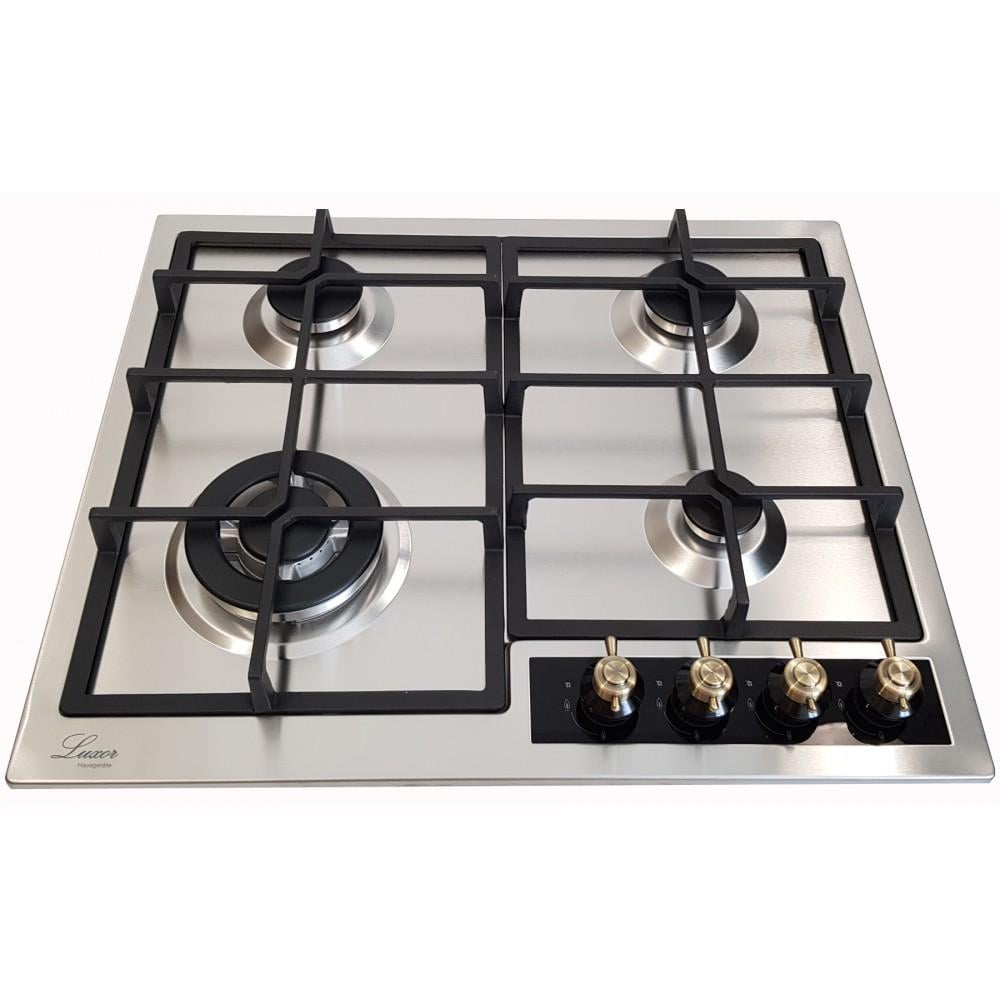 Варильна поверхня газова Luxor PGR 740 Rustic з вуголком Нержавіюча сталь (23930234) - фото 3
