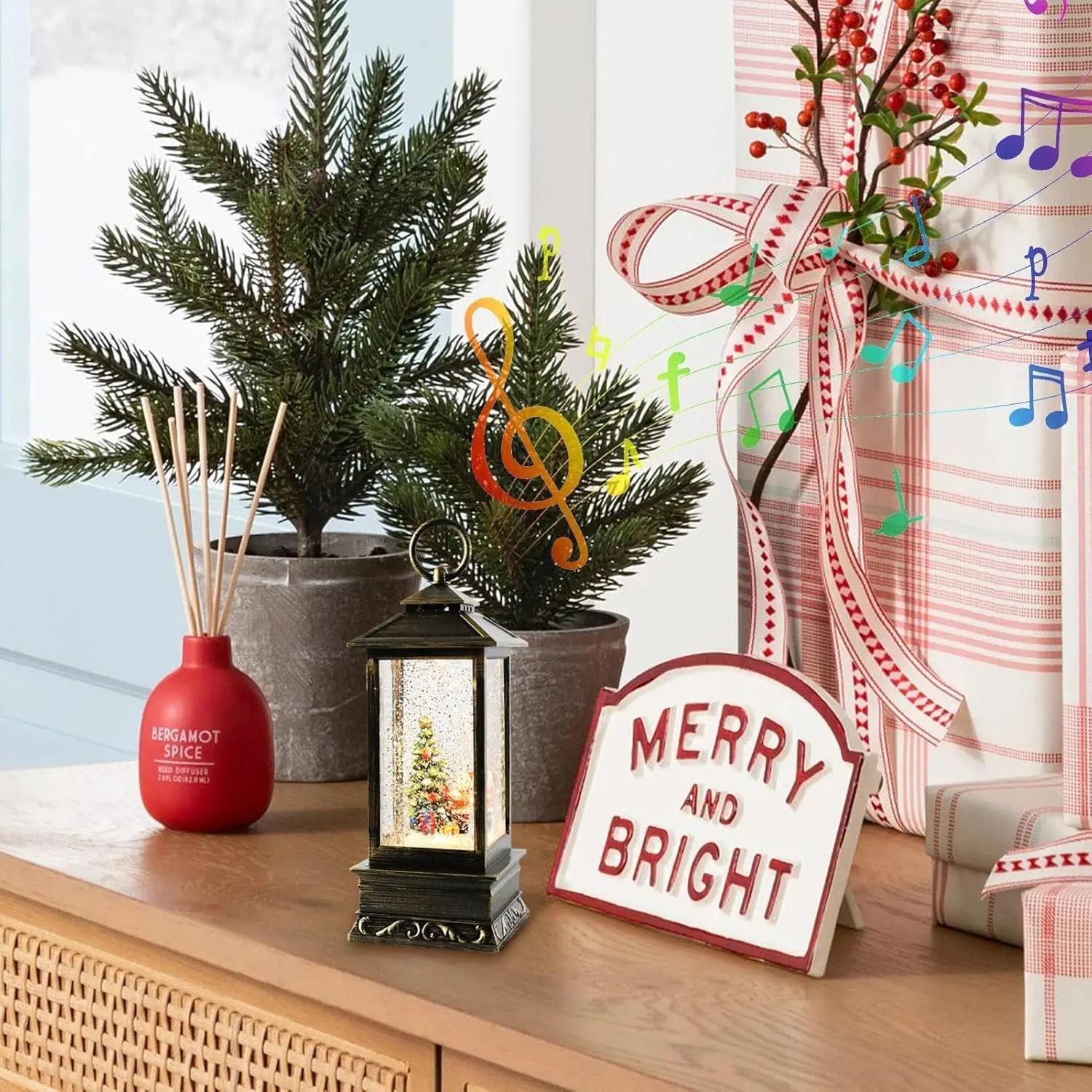 Фонарь декоративный новогодний квадратный Зимняя сказка от 3 батареек ААА с снежинкамидвижущимися - фото 3 Фонарь декоративный новогодний квадратный Зимняя сказка от 3 батареек ААА с снежинкамидвижущимися - фото 3