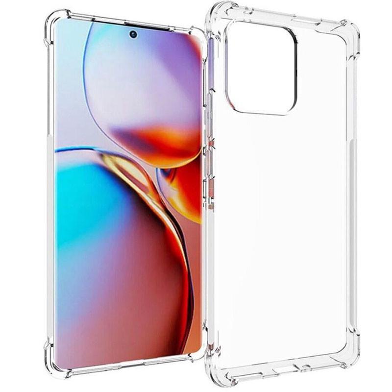 Противоударный TPU чехол GETMAN Ease logo усиленные углы для Motorola Edge 40 Бесцветный (прозрачный)