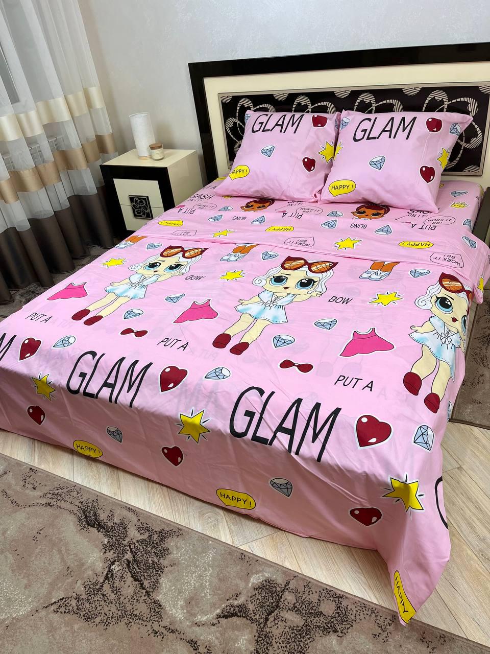 Комплект постельного белья полуторный наволочки 70x70 см (DRP-102)