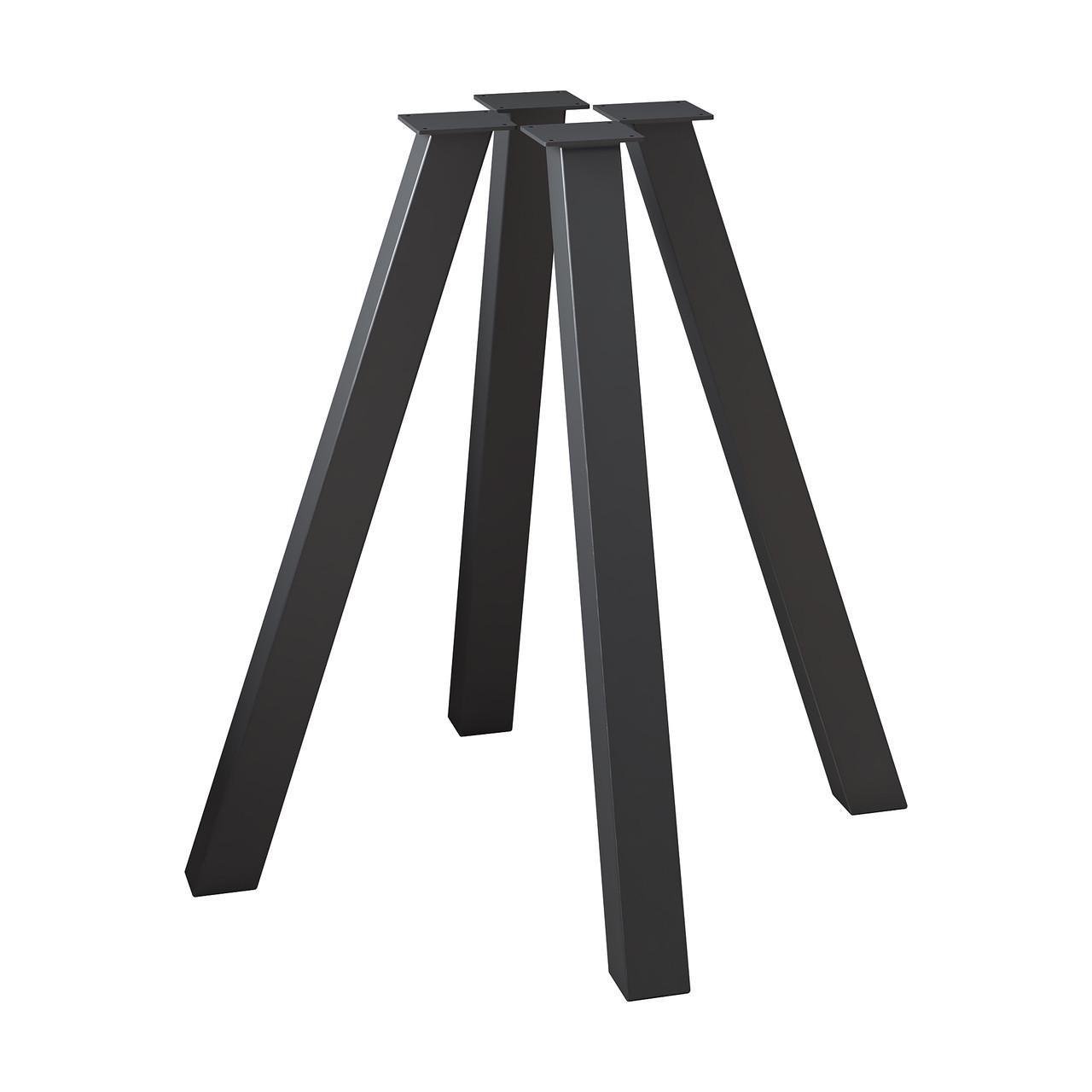 Комплект ножек для стола из металла Minimal 730 мм 4 шт. Черный (1017) Комплект ножек для стола из металла Minimal 730 мм 4 шт. Черный (1017)