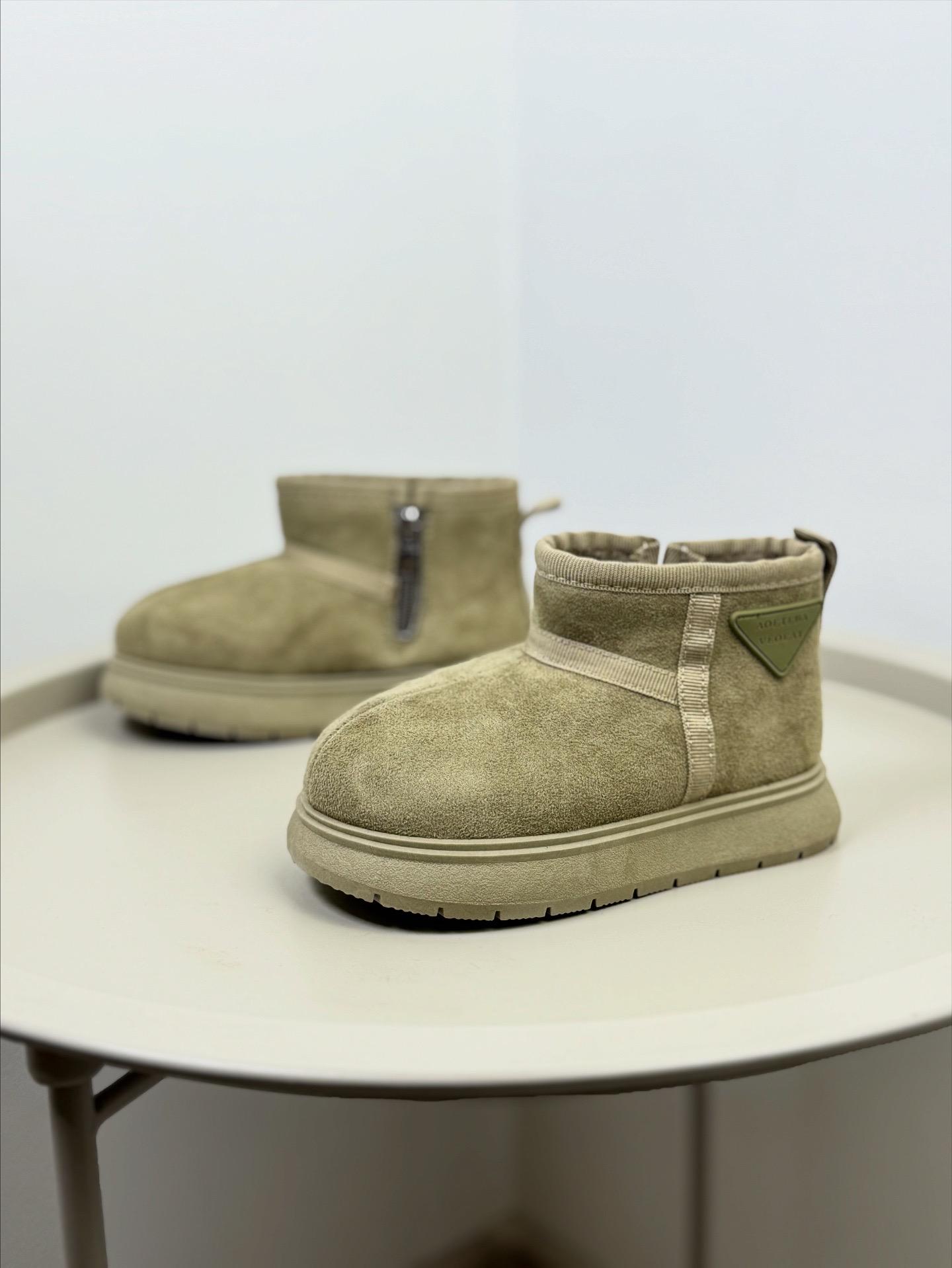 Ботинки детские зимние 1662 р. 26 Бежевый (30546137)