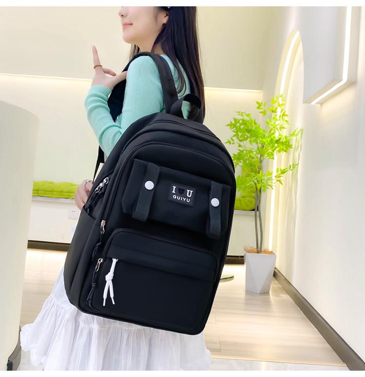 Шкільний рюкзак для дівчинки 4в1 Чорний (SG5575-5) - фото 2 Шкільний рюкзак для дівчинки 4в1 Чорний (SG5575-5) - фото 2