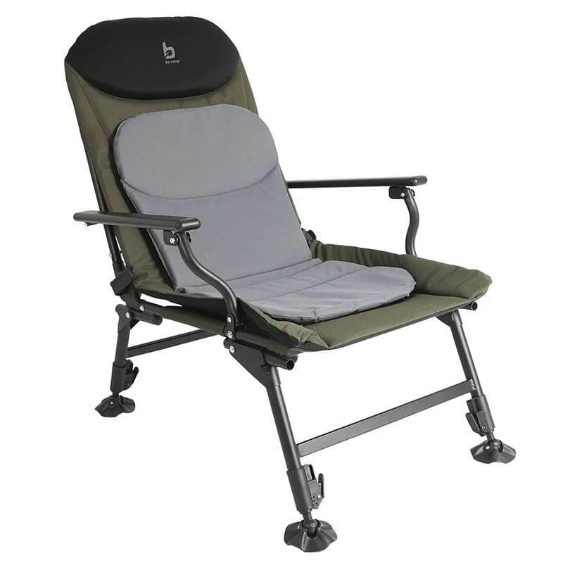 Туристическое кресло раскладное Bo-Camp Carp Black/Grey/Green (DAS301460)
