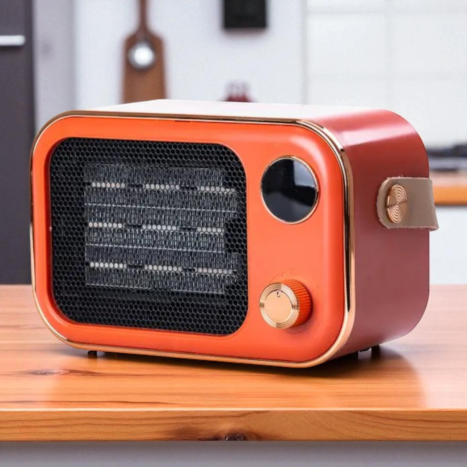 Тепловентилятор керамічний для дому електричний 1200 Вт Помаранчевий (HPAQL039O) - фото 7