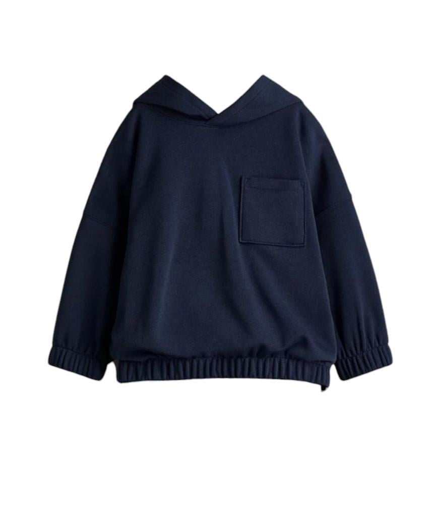 Худі дитяче для дівчинки H&M 122 см Темно-синій (26012706) Худі дитяче для дівчинки H&M 122 см Темно-синій (26012706)