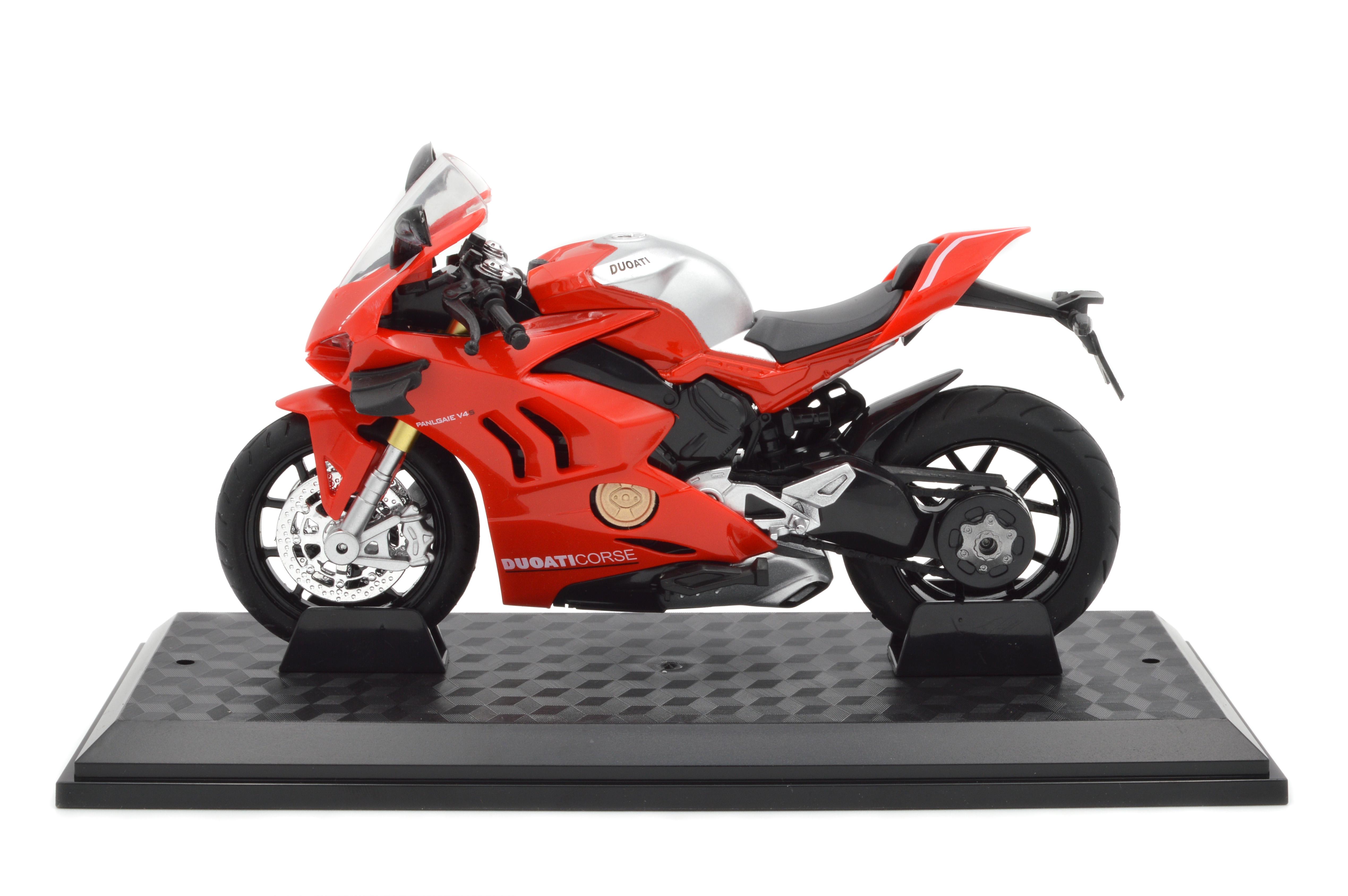 Іграшковий мотоцикл Ducati Panigale V4 Corse метал/пластик 1:12 звук/світло/амортизація (BG 32-120) - фото 7 Іграшковий мотоцикл Ducati Panigale V4 Corse метал/пластик 1:12 звук/світло/амортизація (BG 32-120) - фото 7