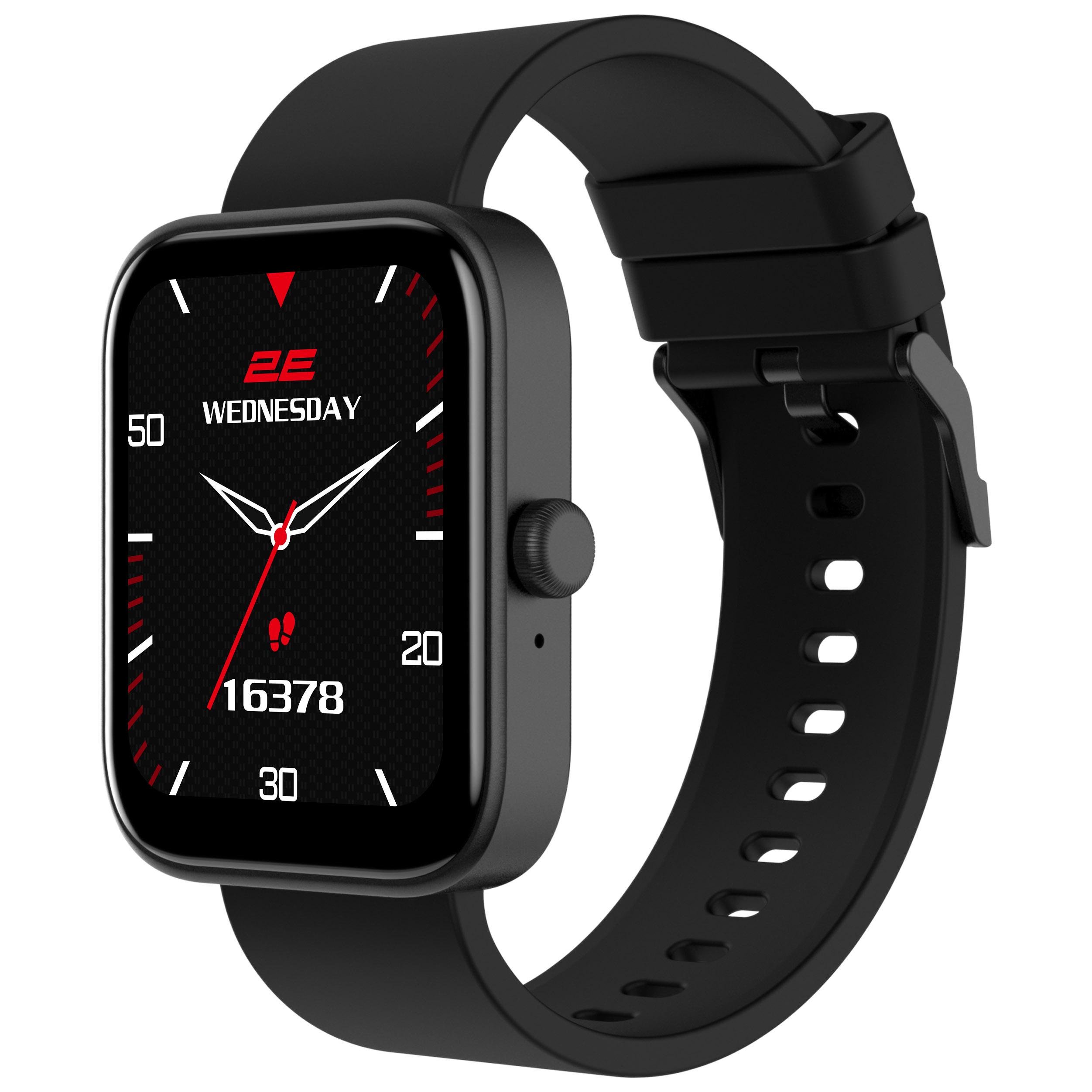 Смарт-годинник 2E Alpha SQ Music Edition 46 мм AMOLED дисплей 1,78" 368x448 BT 5.2 Чорний (622313)