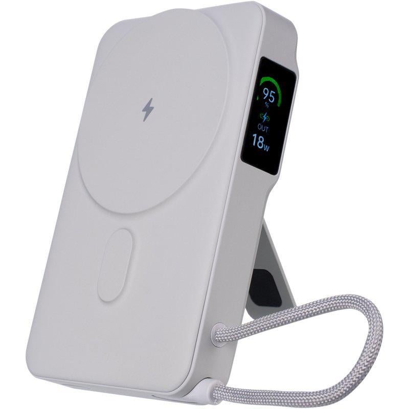 Повербанк с беспроводной зарядкой Gelius Fluxen GP-PBW120 Magnetic Wireless Charge Qi2 15W 10000 mAh Grey (101699)