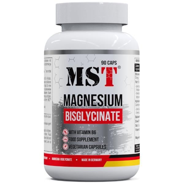 Мікроелемент магній для спорту MST Nutrition Magnesium Bisglycinate 90 капс. (000023732)
