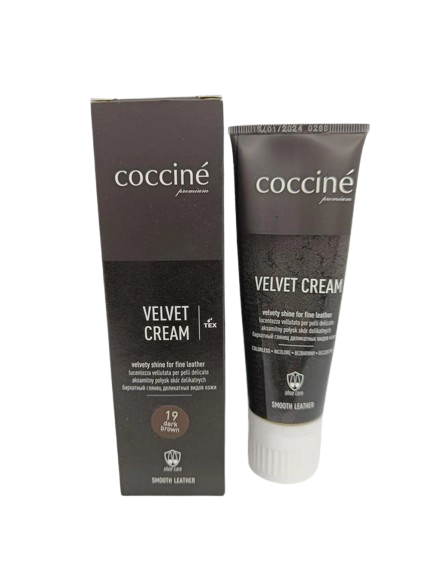 Крем COCCINE Velvet Cream для деликатных видов кожи 75 мл Темно-коричневый №19 (1998531526) - фото 1