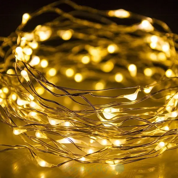 Гірлянда світлодіодна нитка Крапля роси 20 м 200LED USB Теплий білий (29736986) - фото 2