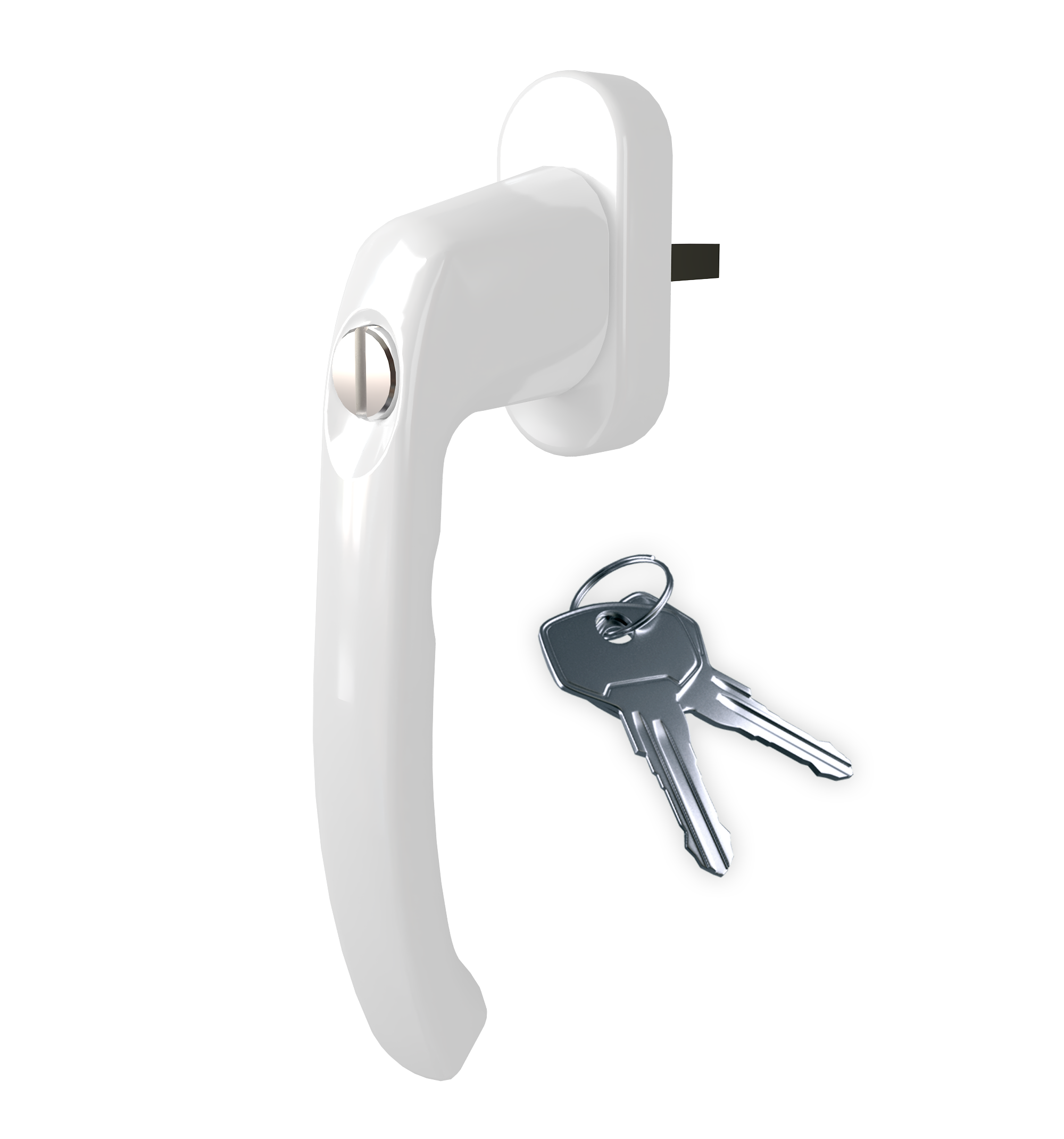 Ручка віконна ASTEX Antey із замком Білий