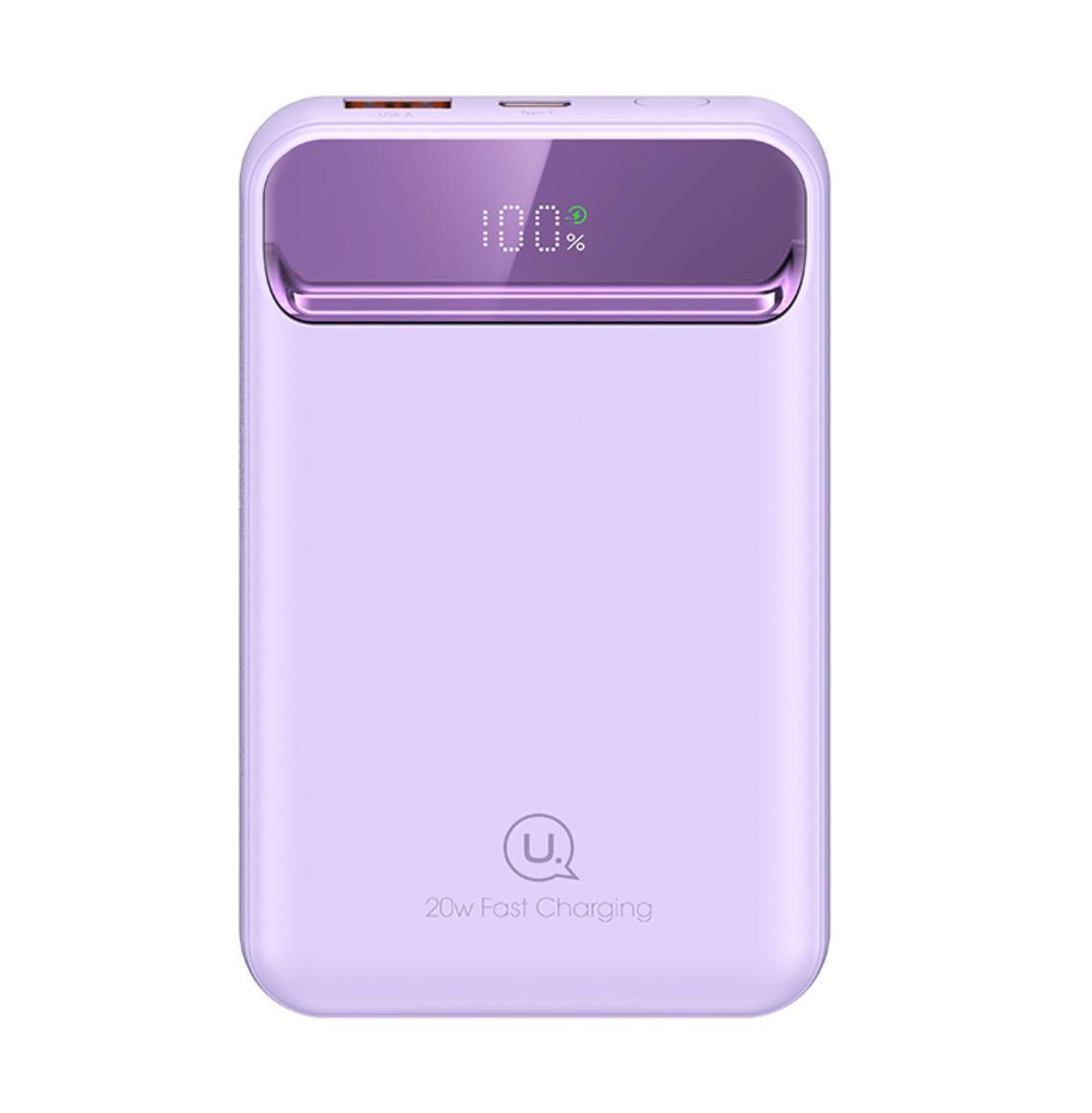 Повербанк с беспроводной зарядкой Usams Magnetic Wireless 20W 10000 mAh Pink (US-CD214)