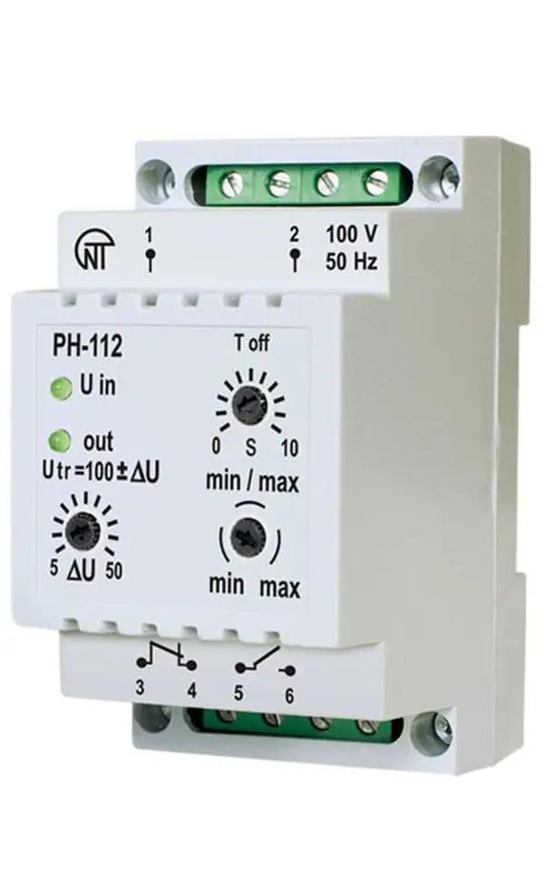 Реле регульоване Novatek-Electro РН-122 16А 3,6 кВт 160-290V (NTRN12200)